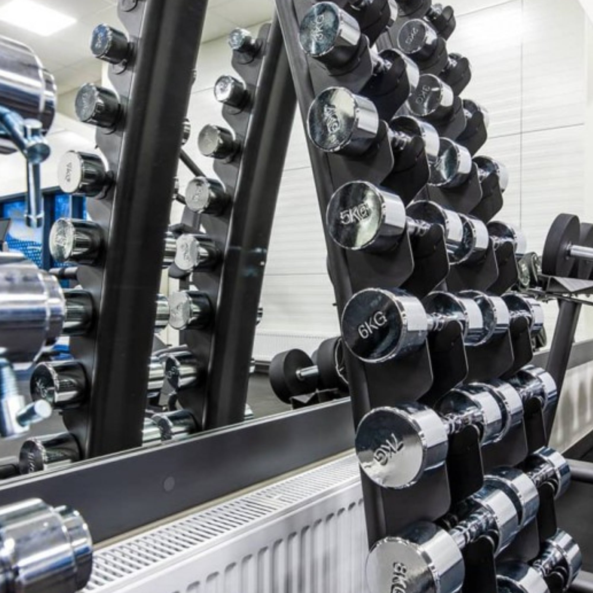 Evolve Fitness Chrom Hantelset mit 10 Stück Premium Hanteln – 1-10 kg