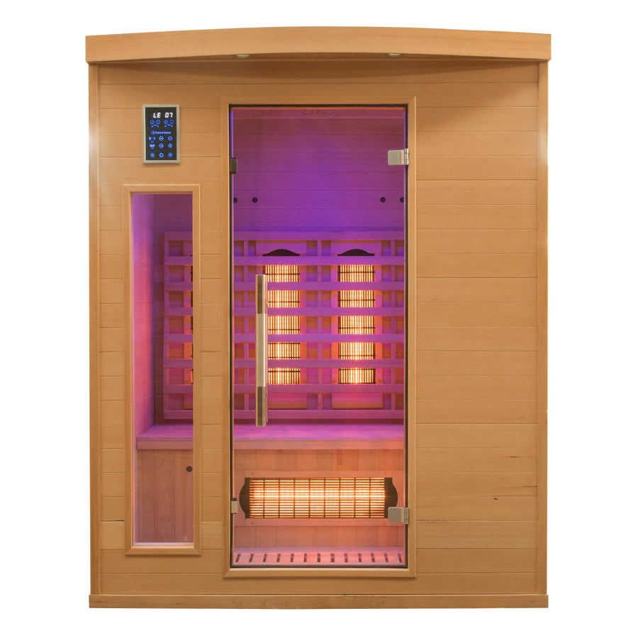 Infrarotsauna für 3 Personen - Frankreich Sauna Apollon Quartz 3-Sitzer 