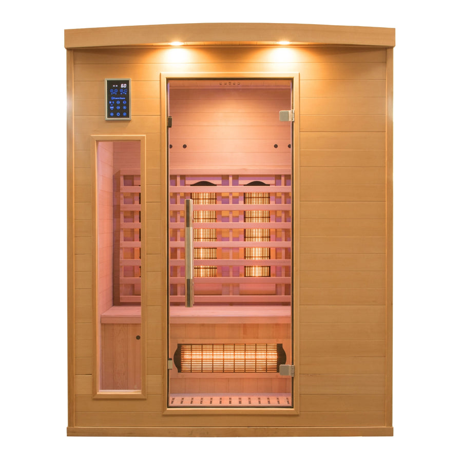 Infrarotsauna für 3 Personen - Frankreich Sauna Apollon Quartz 3-Sitzer 