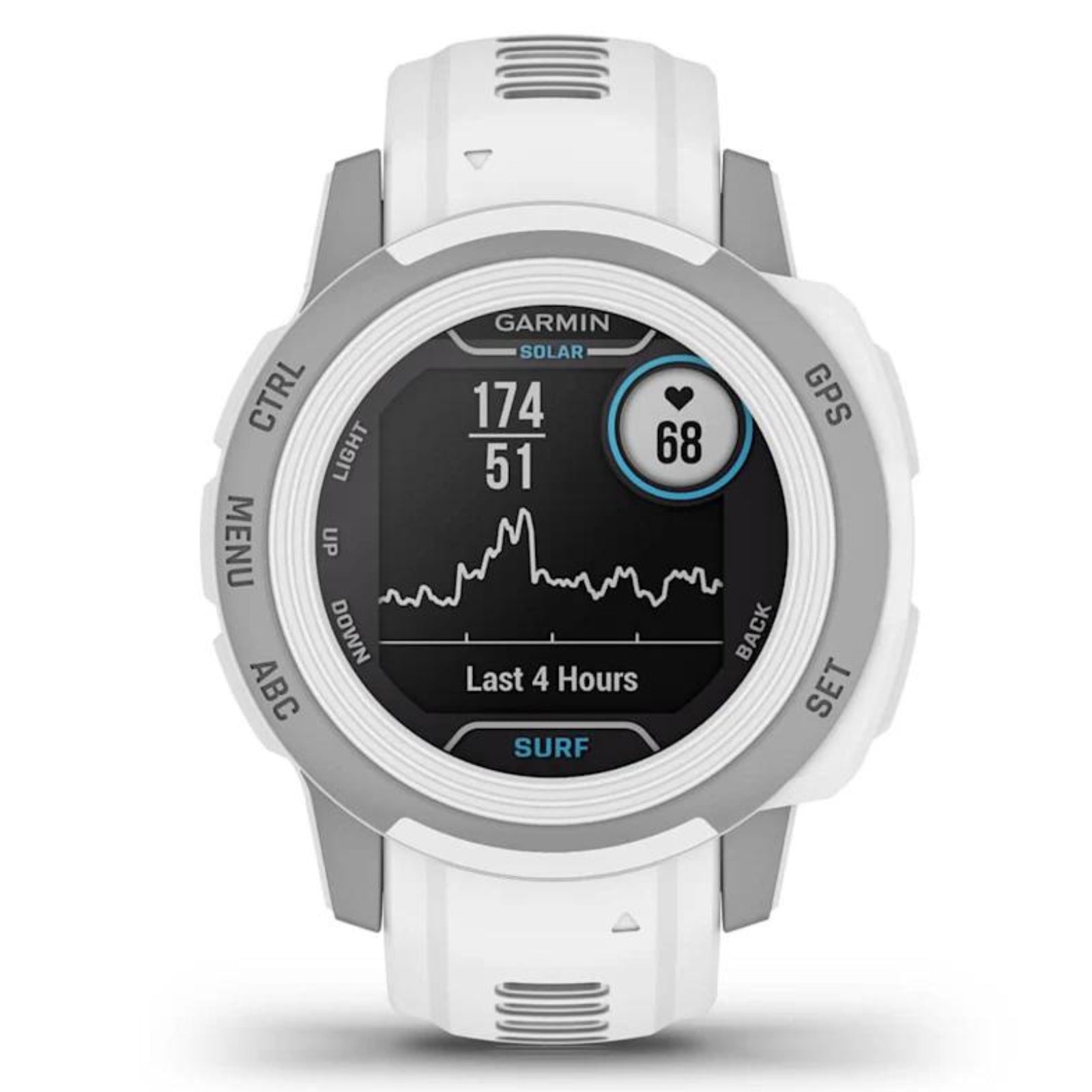 Garmin Instinct 2S Solar Surf Edition Weiß – 40 mm – Surf- und Multisportuhr