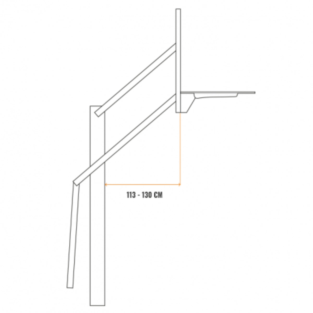 Goalrilla DC72EI Professioneller Basketballpfosten (Inground) - Höhenverstellbar
