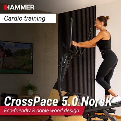 Hammer CrossPace 5.0 NorsK Crosstrainer - Holzdesign