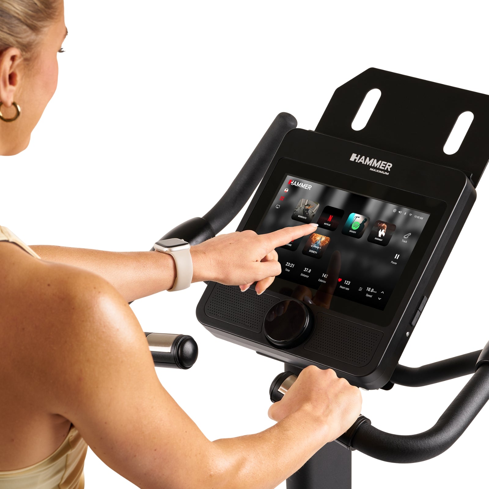 Hammer Maximum UB8000 Profi-Heimtrainer mit 10,1"-Touchscreen-Display