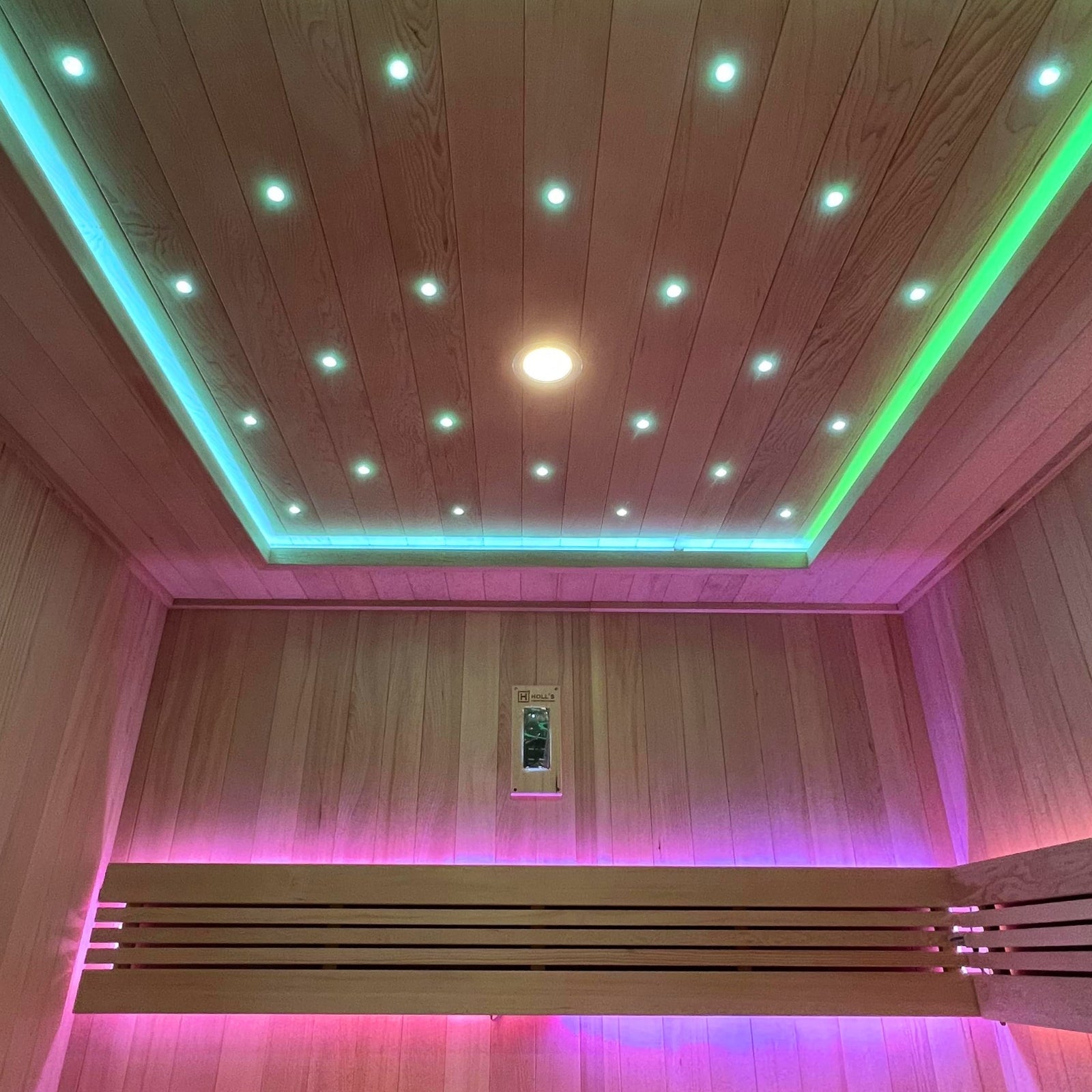 Luxuriöse finnische Dampfsauna für 4 Personen – Holl’s Utopia 4 (6 kW)