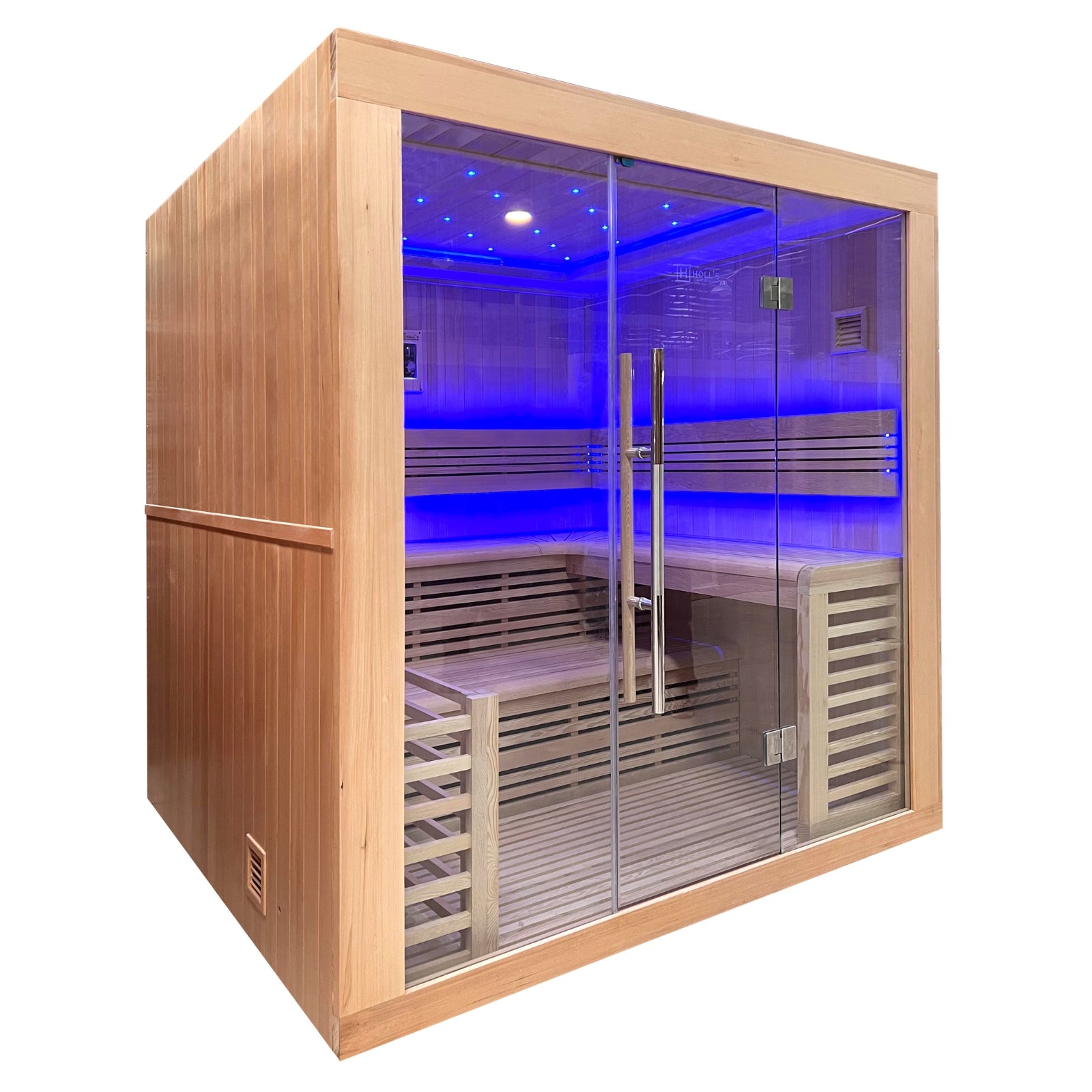 Luxuriöse finnische Dampfsauna für 6 Personen – Holl’s Utopia 6 (8 kW)
