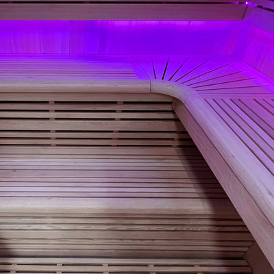 Luxuriöse finnische Dampfsauna für 6 Personen – Holl’s Utopia 6 (8 kW)