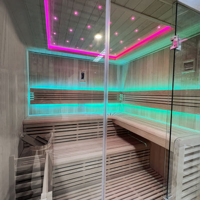 Luxuriöse finnische Dampfsauna für 6 Personen – Holl’s Utopia 6 (8 kW)