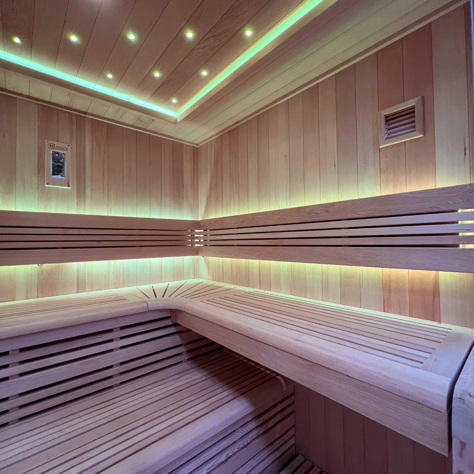 Luxuriöse finnische Dampfsauna für 6 Personen – Holl’s Utopia 6 (8 kW)