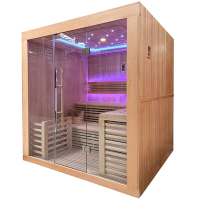 Luxuriöse finnische Dampfsauna für 6 Personen – Holl’s Utopia 6 (8 kW)