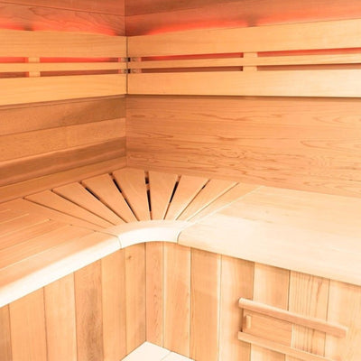 Energiesparende finnische Dampfsauna für 6 Personen – Holl’s Eccolo (4,5 kW)