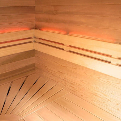 Energiesparende finnische Dampfsauna für 6 Personen – Holl’s Eccolo (4,5 kW)