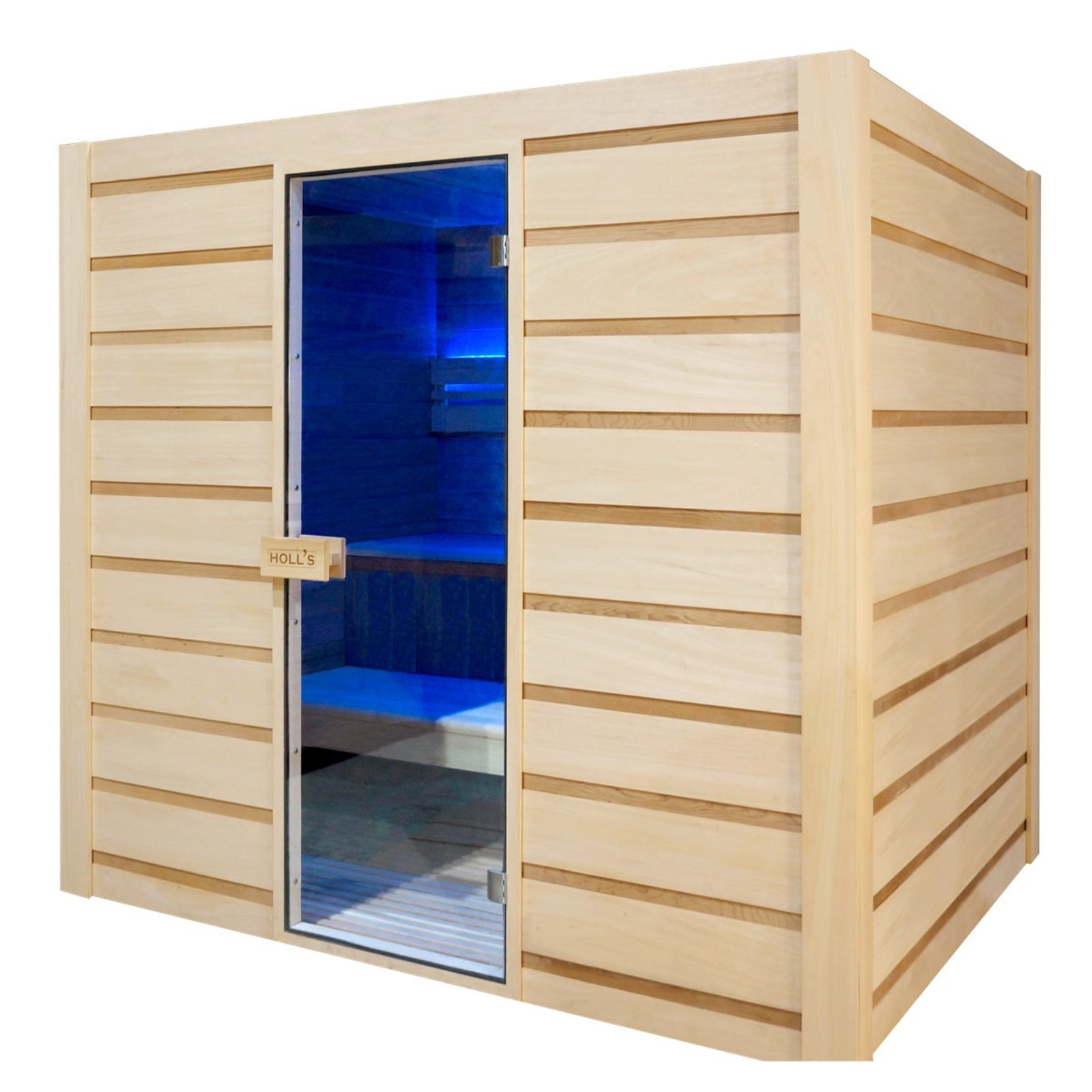 Energiesparende finnische Dampfsauna für 6 Personen – Holl’s Eccolo (4,5 kW)
