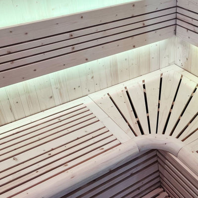 Luxuriöse finnische Dampfsauna für 4 Personen – Holl’s Utopia 4 (6 kW)