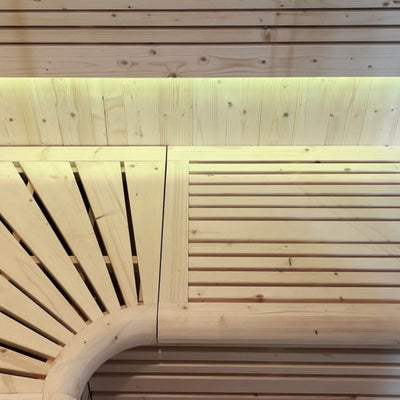 Luxuriöse finnische Dampfsauna für 4 Personen – Holl’s Utopia 4 (6 kW)