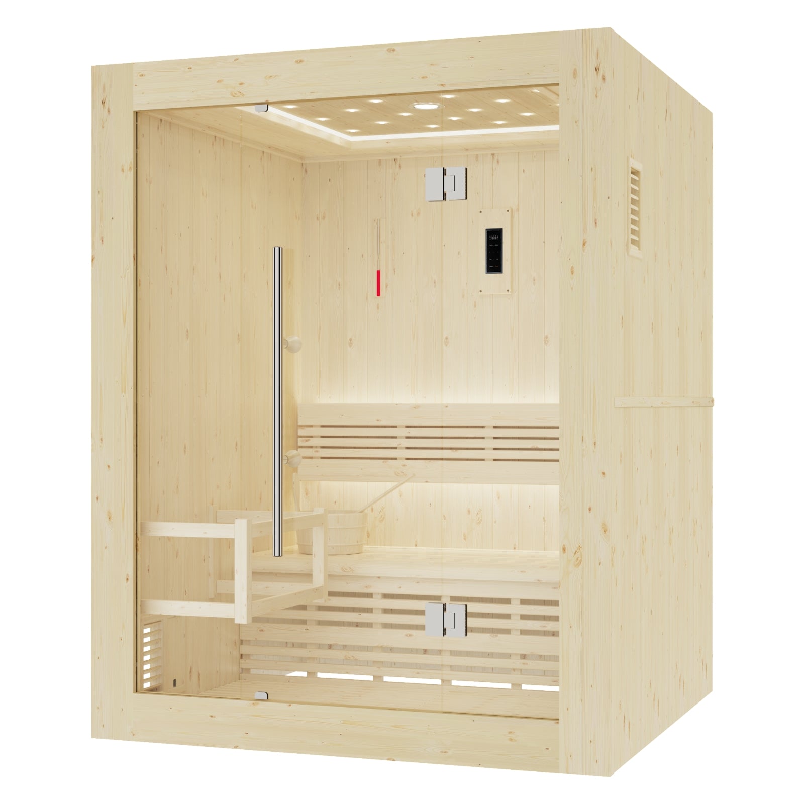 Luxuriöse finnische Dampfsauna für 3 Personen - Holl's Utopia 3 (4,5 kW)