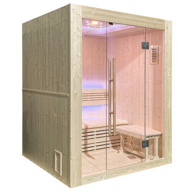 Luxuriöse finnische Dampfsauna für 3 Personen - Holl's Utopia 3 (4,5 kW)