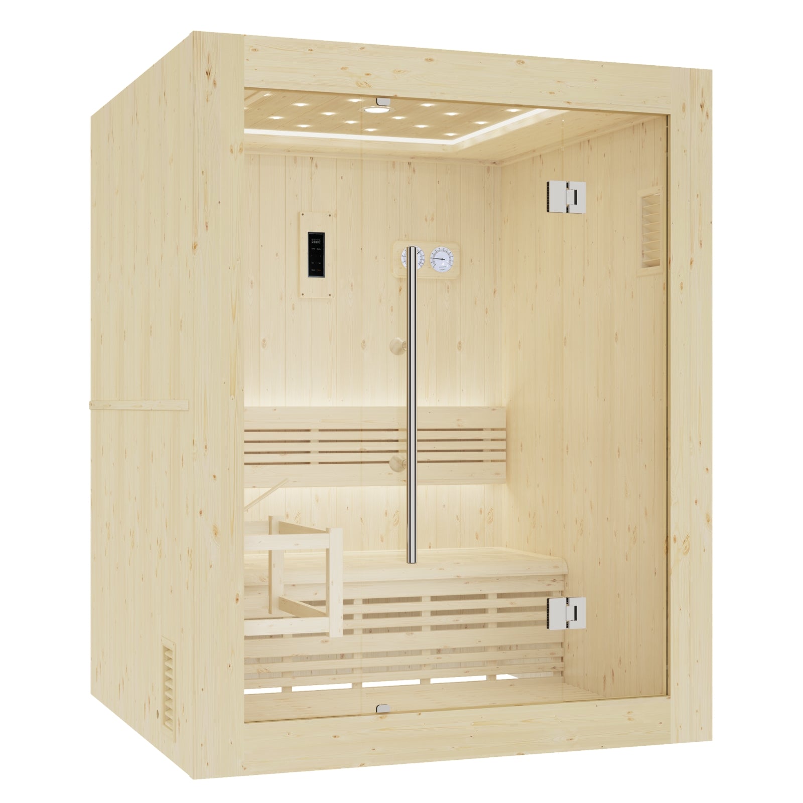 Luxuriöse finnische Dampfsauna für 3 Personen - Holl's Utopia 3 (4,5 kW)