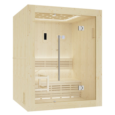 Luxuriöse finnische Dampfsauna für 3 Personen - Holl's Utopia 3 (4,5 kW)