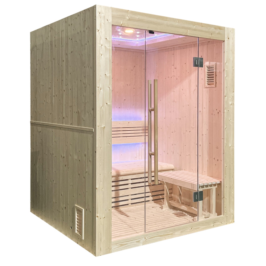 Luxuriöse finnische Dampfsauna für 3 Personen - Holl's Utopia 3 (4,5 kW)