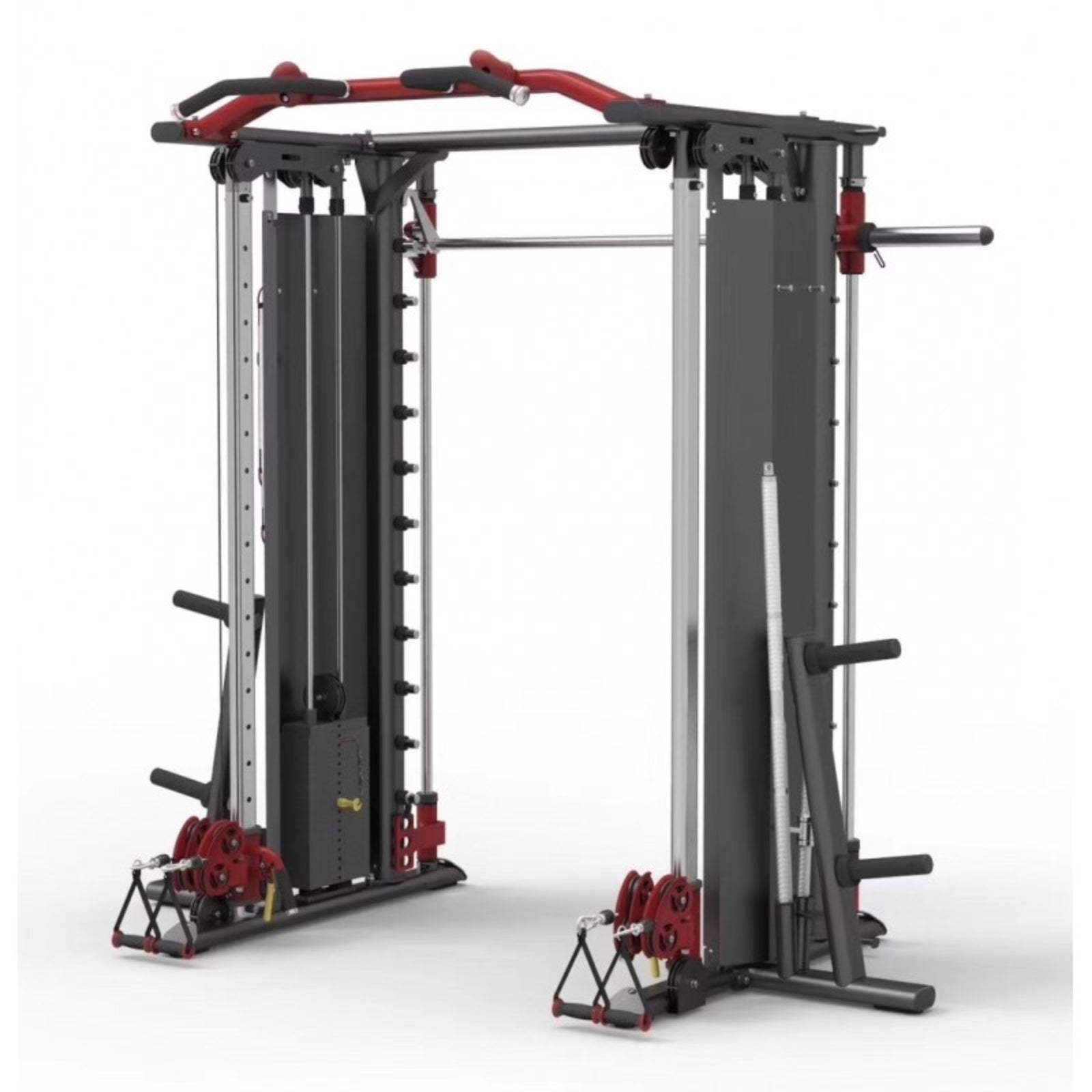 Multifunktionale Smith-Maschine &amp; Kabelzugmaschine - Evolve Fitness PL-PR-950 mit Gewichtsverlagerung