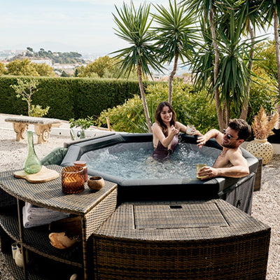 NetSpa Octopus Aufputz-Spa mit Möbelset für 5/6 Personen