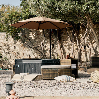 NetSpa Octopus Aufputz-Spa mit Möbelset für 5/6 Personen