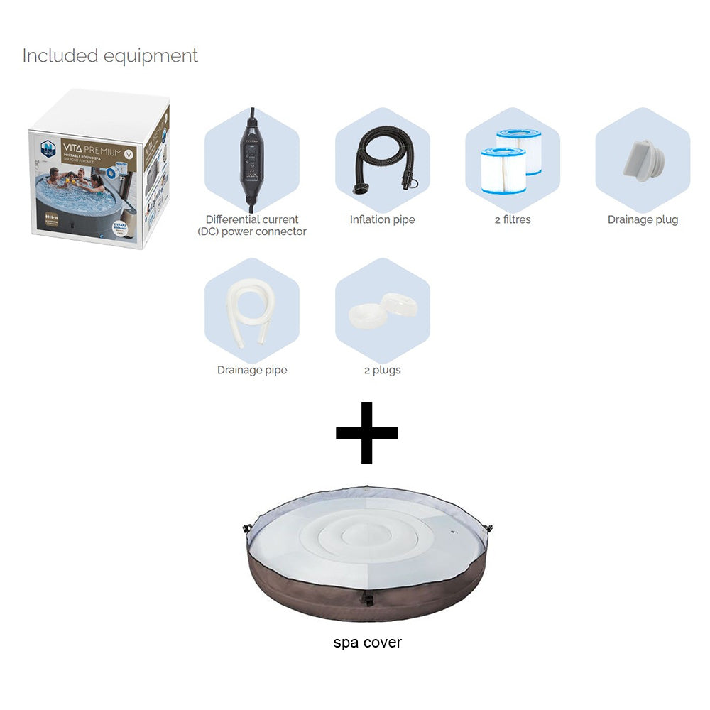 NetSpa Vita Premium Aufputz-Spa mit Möbelset für 5/6 Personen