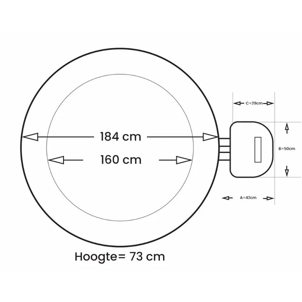 NetSpa Vita Premium Aufstell-Spa für 5/6 Personen