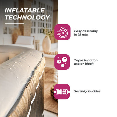 Aufblasbarer Whirlpool für 3/4 Personen - NetSpa Aspen