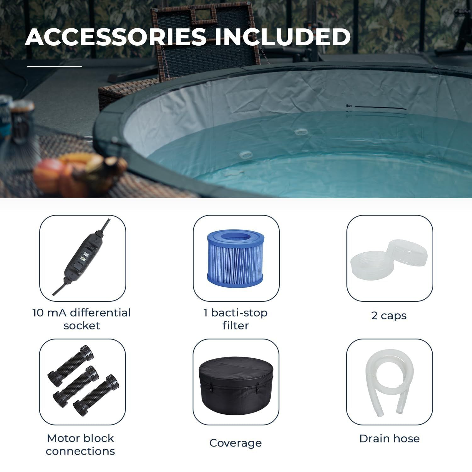 NetSpa Ice Vita Eisbad + Spa für 4 Personen - multifunktional - 3 kW