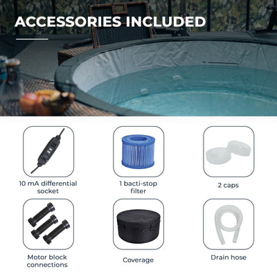 NetSpa Ice Vita Eisbad + Spa für 4 Personen - multifunktional - 3 kW