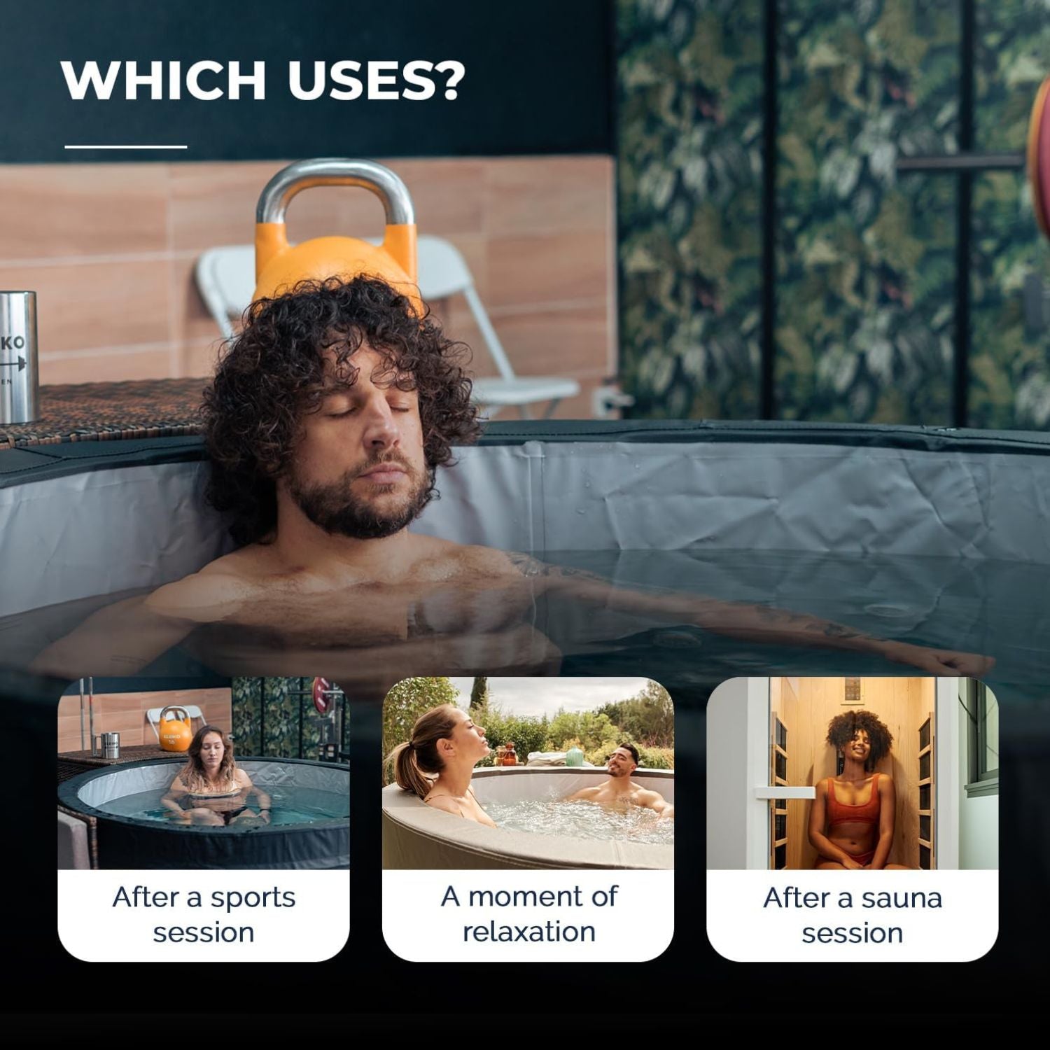 NetSpa Ice Vita Eisbad + Spa für 4 Personen - multifunktional - 3 kW