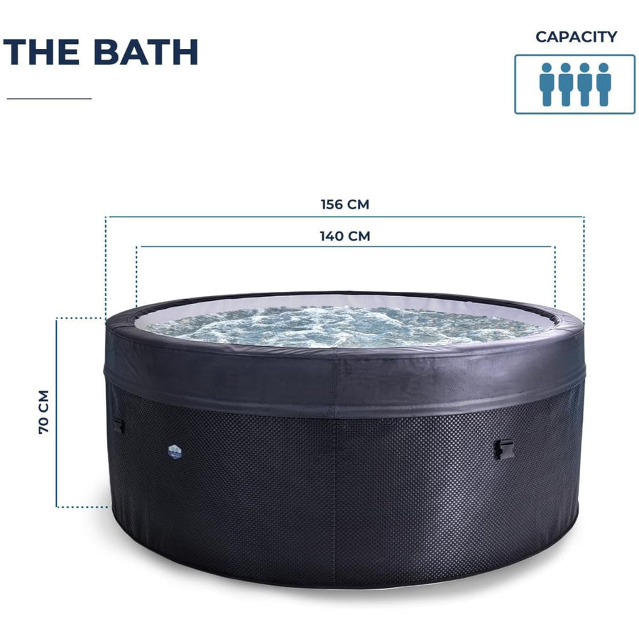 NetSpa Ice Vita Eisbad + Spa für 4 Personen mit Möbelset - multifunktional - 3kW