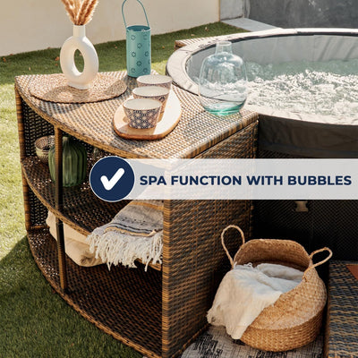 NetSpa Ice Vita Eisbad + Spa für 4 Personen mit Möbelset - multifunktional - 5kW