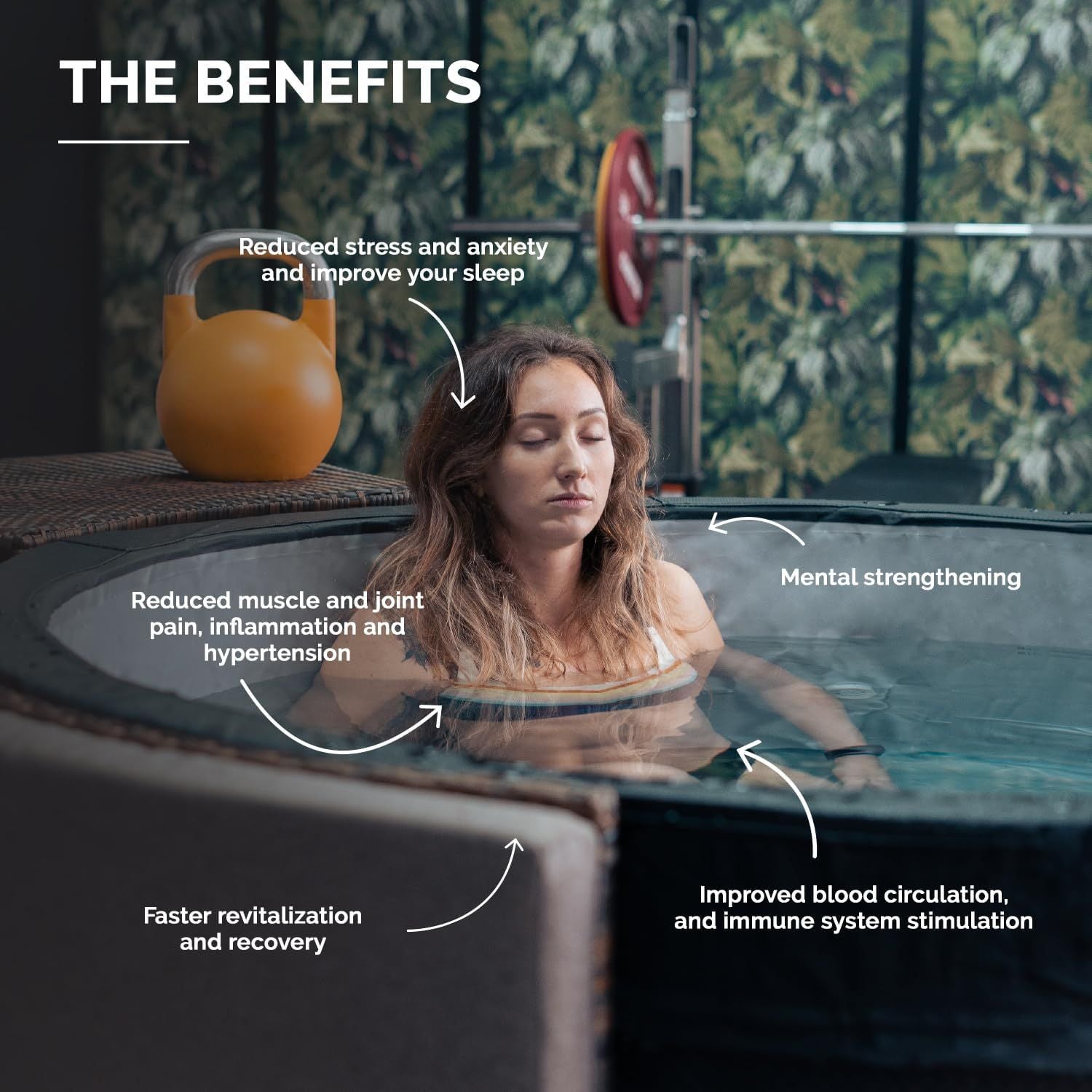 NetSpa Ice Vita Eisbad + Spa für 4 Personen mit Möbelset - multifunktional - 5kW