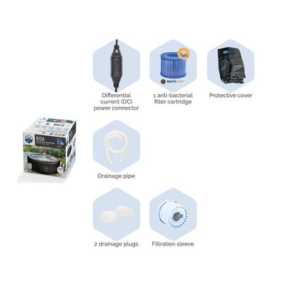 Aufblasbarer Whirlpool für 5/6 Personen - NetSpa Boa