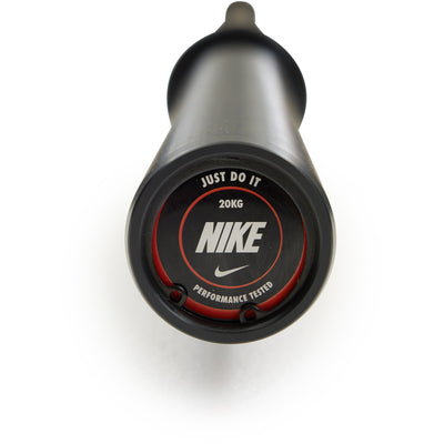 Nike Strength Coated Premium Langhantel 20 kg "Just Do It" - Schwarz - Cerakote-Beschichtung