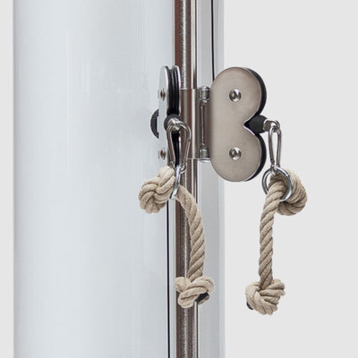 NOHRD SlimBeam Weiß - Riemenscheibe - HPL - Freie Verlegung