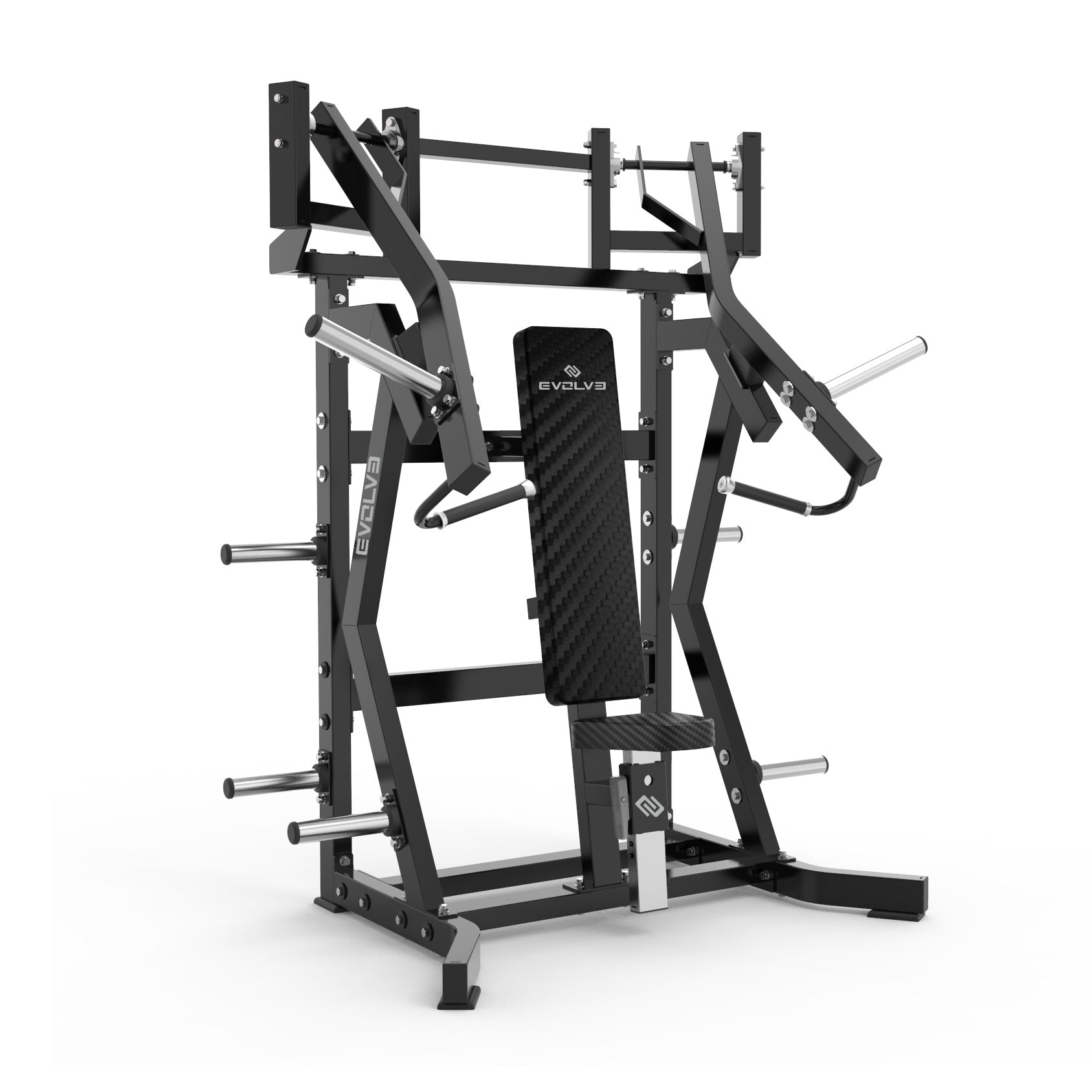 Schrägbank-Brustpresse - Evolve Fitness Prime Series PL-PR-001 mit Gewichtsscheiben