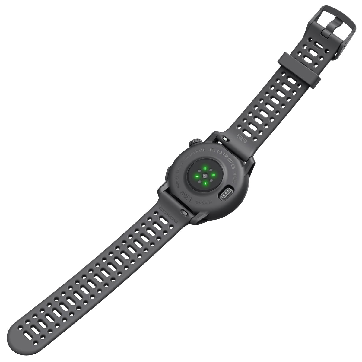 Coros PACE 3 Schwarzes Silikon - GPS-Sport- und Abenteueruhr / Multisportuhr