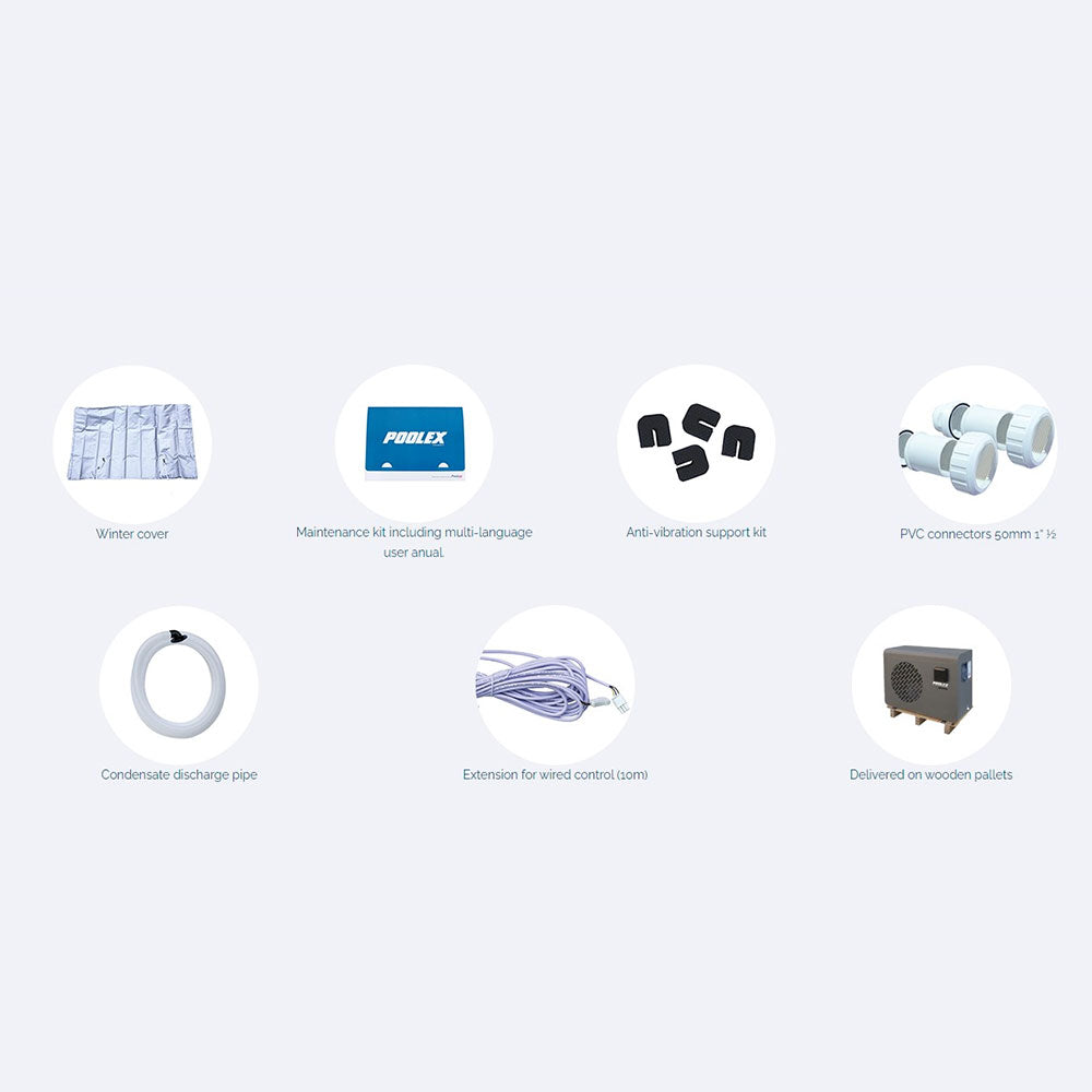 Poolex Silverline 150 (R32) Wärmepumpe für Schwimmbäder bis 65-75 m3