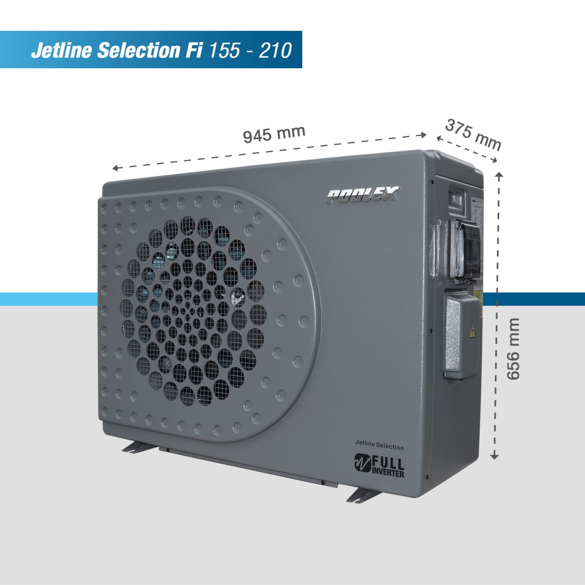 Poolex Jetline Selection Fi 210 Wärmepumpe für Schwimmbäder bis 80-110 m3