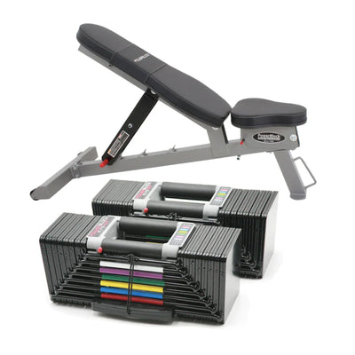 Powerblock Training Pack 5 – PBPACK5 – Trainingsbank und Powerblock Elite Set 5-90 (PBELSET3)