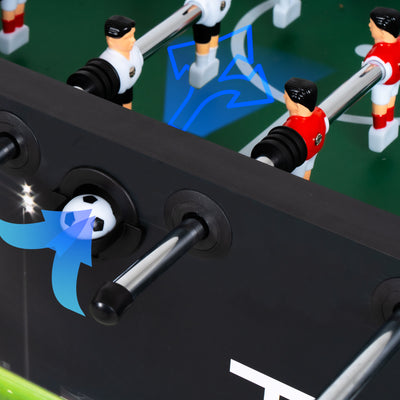 Tischfußballtisch - Thunder Green Pitch 5 Fuß - 140,5 cm x 77 cm x 86,5 cm