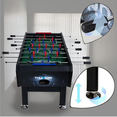Tischfußballtisch - Thunder Pro Gamer 5FT - 140cm x 74cm x 88cm