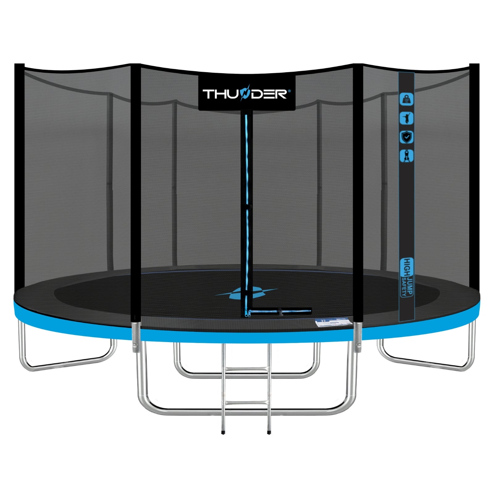 Thunder Epic opbouw trampoline rond (Ø366 cm) met net - 2 kleuren