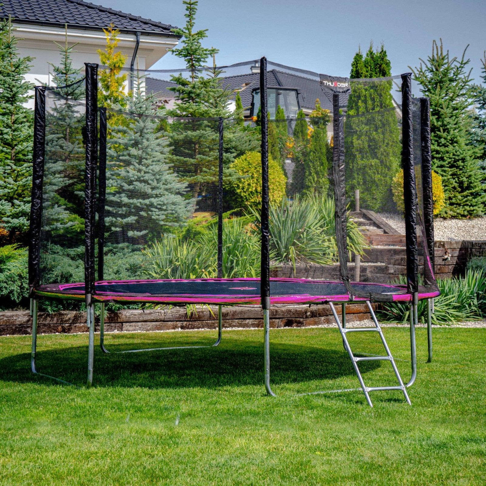 Thunder Epic opbouw trampoline rond (Ø305 cm) met net - 2 kleuren