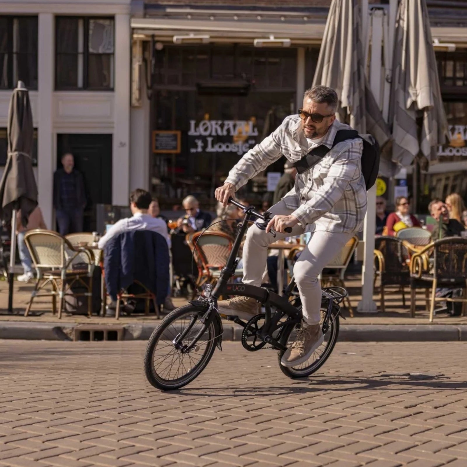 Faltrad - U GO Dare S1 20" - Smoke Black - Single Speed ​​- V-Bremse / Rücktritt