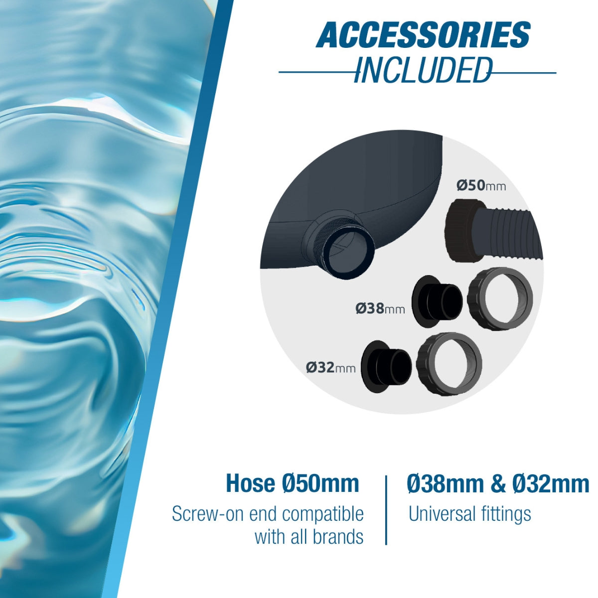 Poolex Filter Max (400 mm) – Filtersystem mit Filterbällen für Schwimmbad