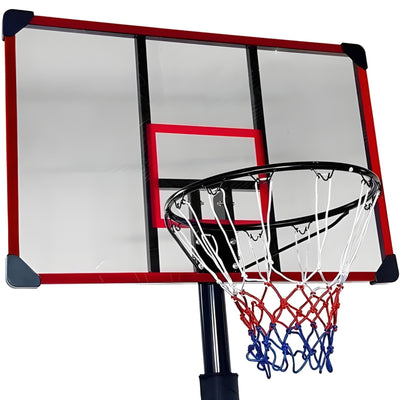Basketbalpaal (verplaatsbaar) - In hoogte verstelbaar 200-305 cm
